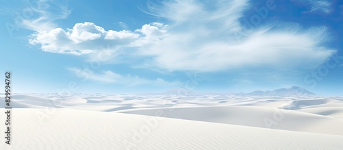 Scenic picture of white sand hills with ample copy space image © Ilgun