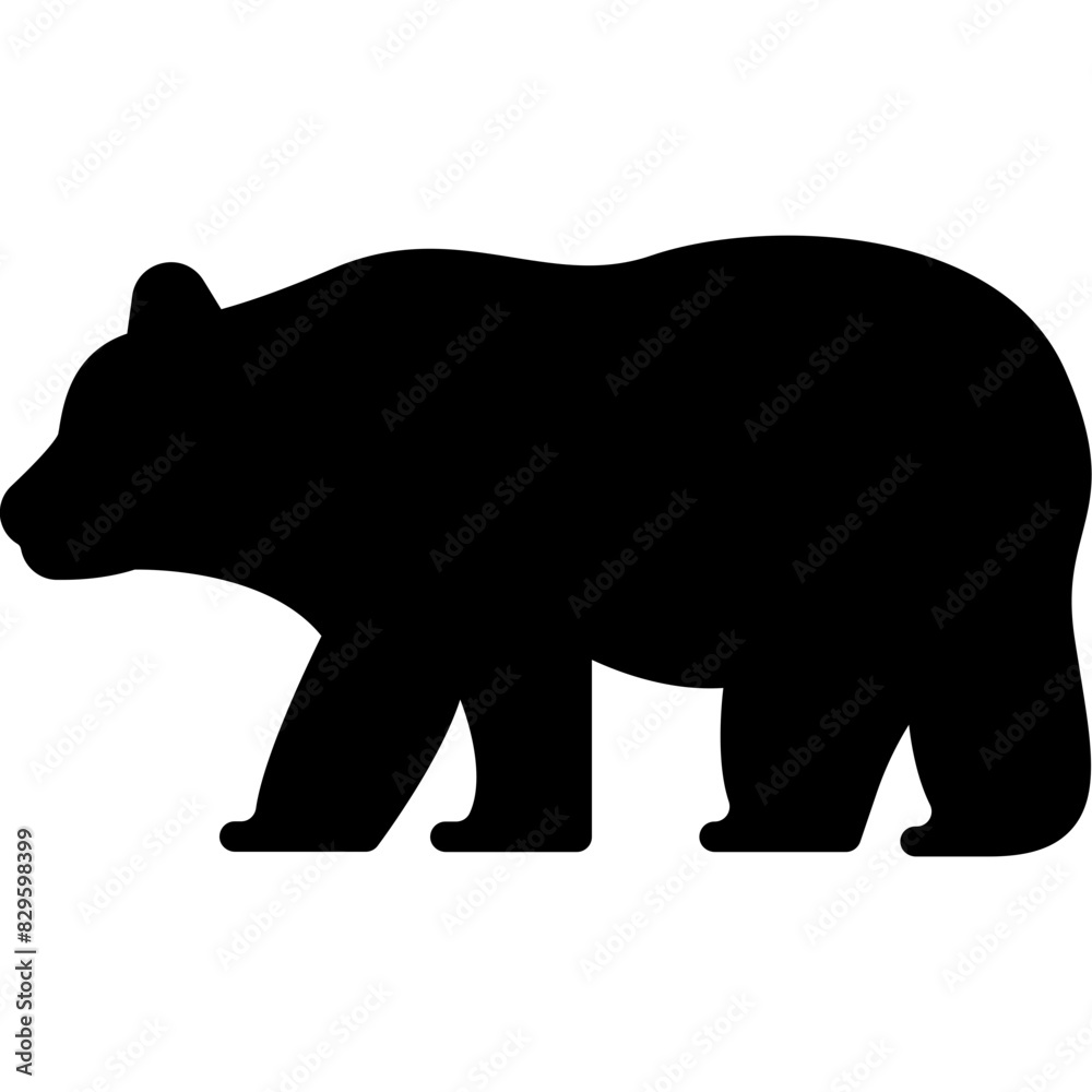Fototapeta premium Bear Silhouette