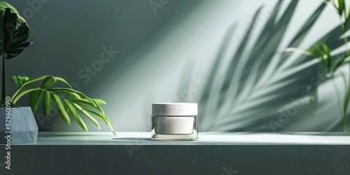 cosmetology, face care product, minimalism, photo of stock, place of the text light color, mockup template