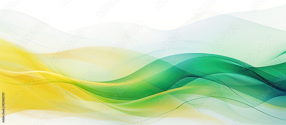 Abstract background image featuring a colorful mix of green yellow and white hues with ample copy space Abstract background image featuring a colorful mix of green yellow and white hues with ample copy space