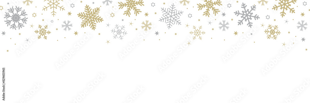 bright banner christmas card with snowflake border vector illustration bright banner christmas card with snowflake border vector illustration