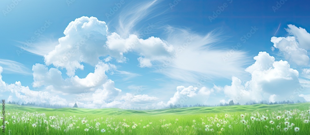 Spring cloud background ideal for a copy space image