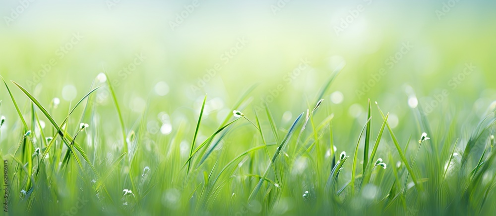 Crowfoot grass in a meadow with copy space image