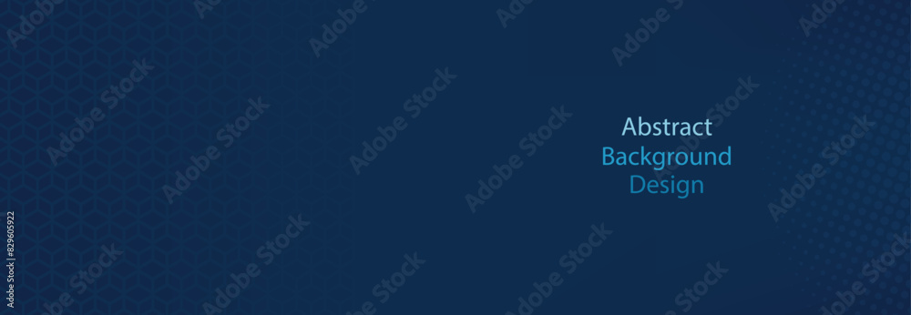 Fototapeta premium Abstract blue background with a hexagonal pattern. 