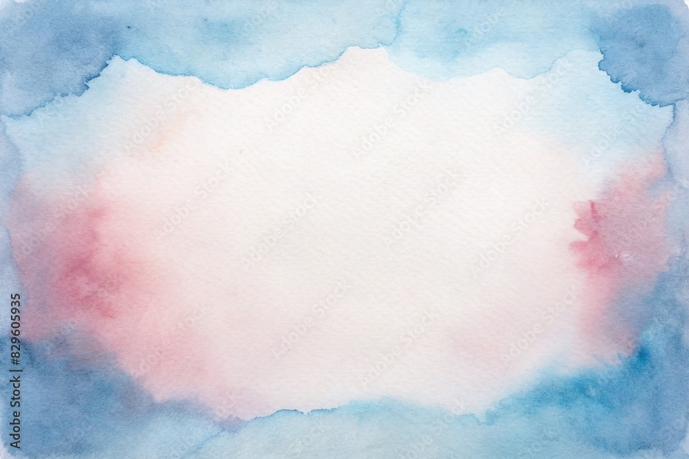 Obraz premium watercolor background with clouds. 