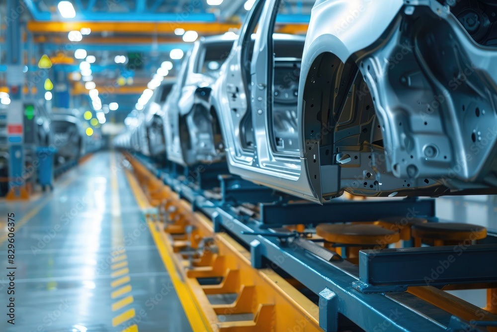 Car repair service center inside a car repair shop Car repair service center inside a car repair shop