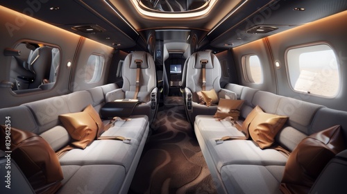 In addition to speed and efficiency air taxis also offer a luxurious travel experience with plush seating and customizable lighting. © Justlight