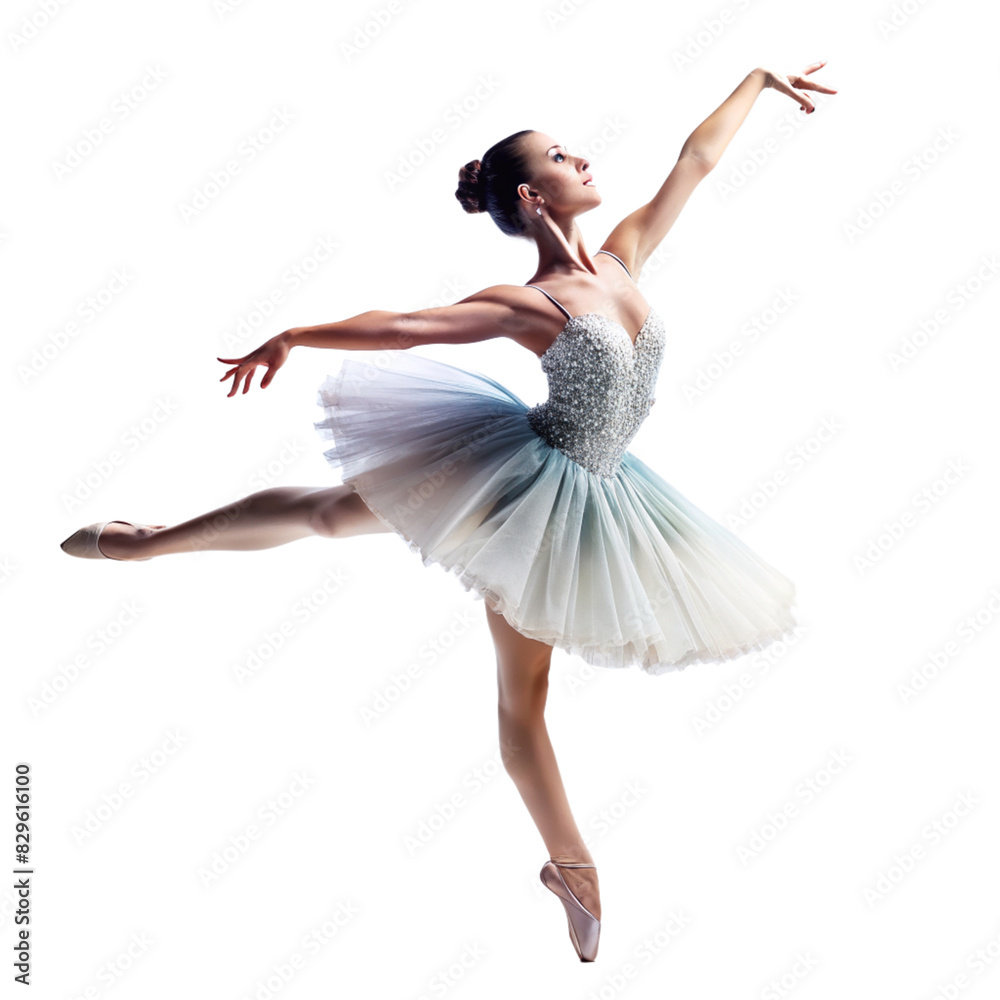 Portrait of a ballet dancer isolated on white Portrait of a ballet dancer isolated on white