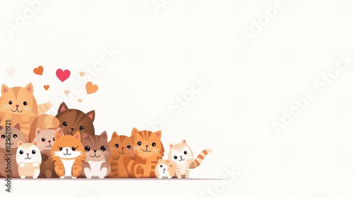 Super-healing kittens with a lively and loving family.AI generated.