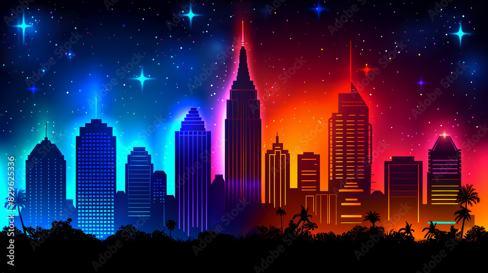 A Futuristic Cityscape A Futuristic Cityscape
