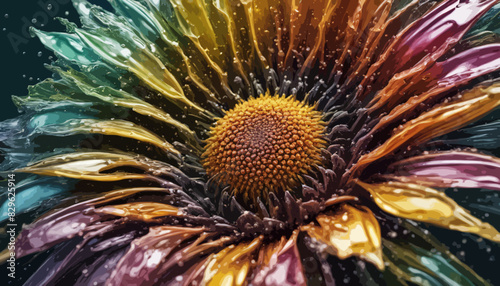Sonnenblume. Vektor.