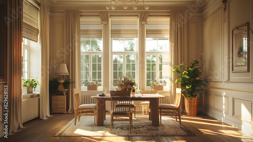 Dining room beige color tones 