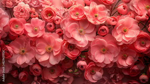 Pink flowers are known to symbolize love joy