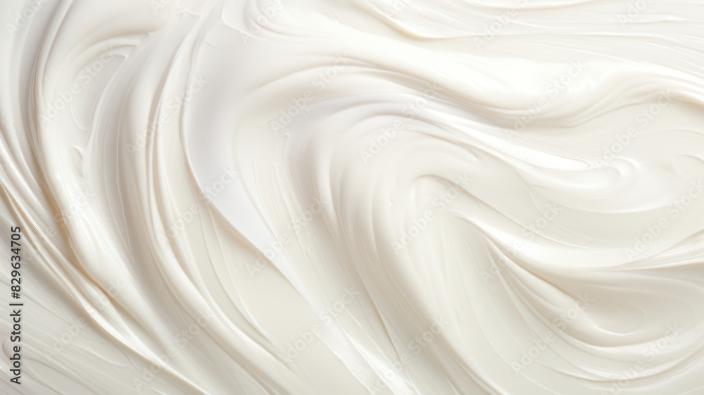 Streaks of creamy cosmetic on white background Streaks of creamy cosmetic on white background