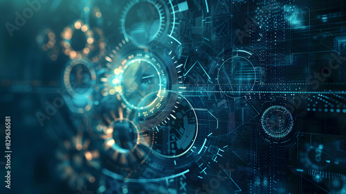 Wallpaper Mural transformation technology innovation texture background. Generative AI. Torontodigital.ca