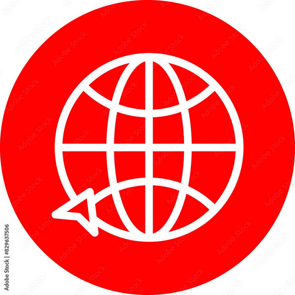 Web Payment Line White Circle Red Icon Design Web Payment Line White Circle Red Icon Design