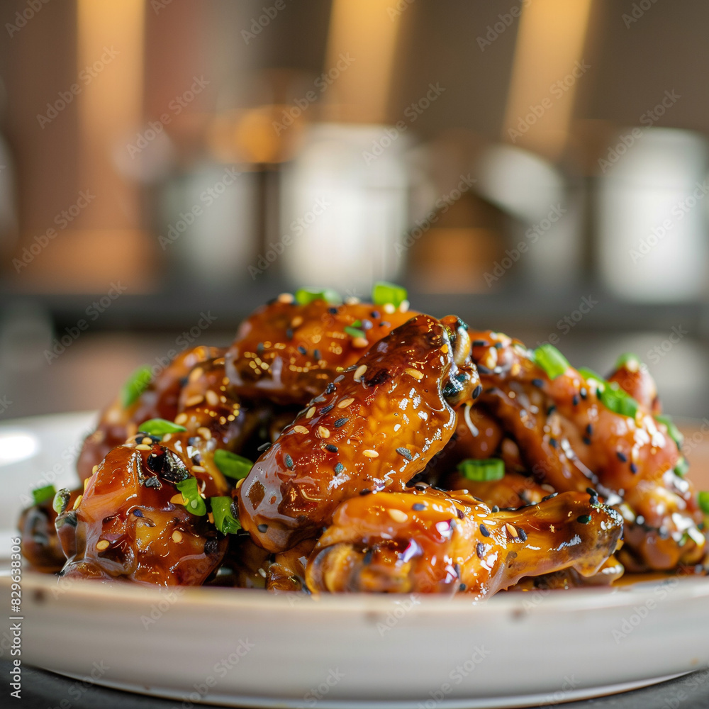 chicken wings with sesame and onions chicken wings with sesame and onions