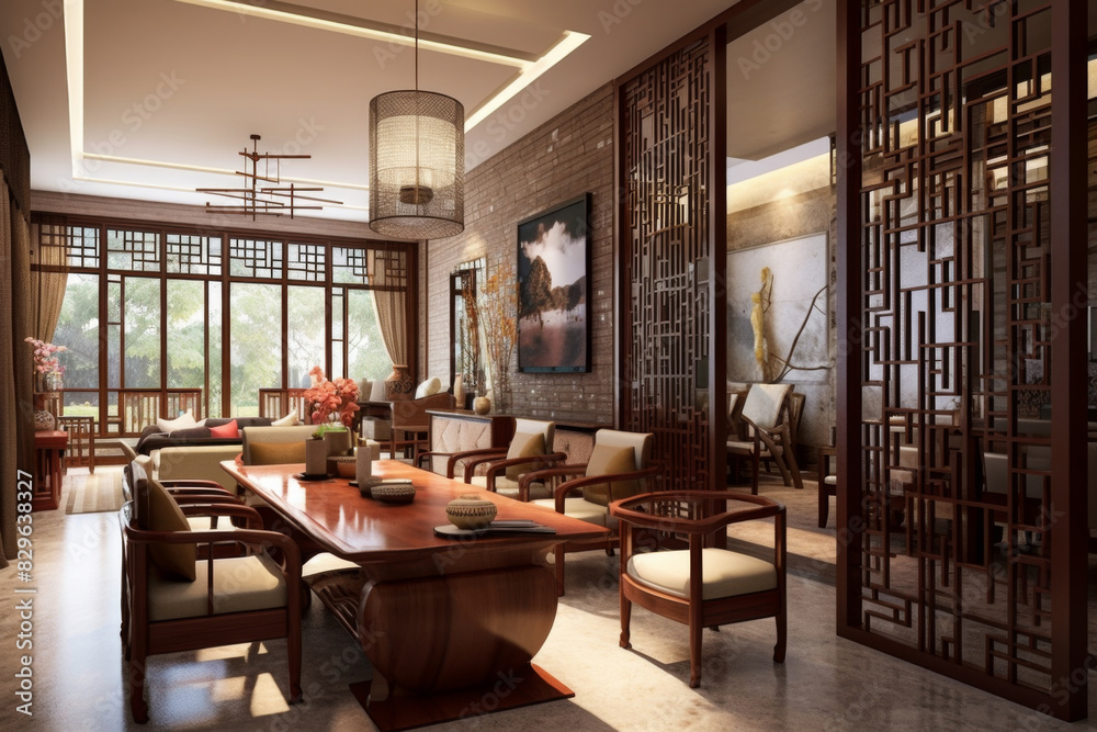 Interior design. Computer Generated Image Of Modern apartment living room. Architectural Visualization. 3D Render.
Interior design. Computer Generated Image Of Modern apartment living room. Architectural Visualization. 3D Render.