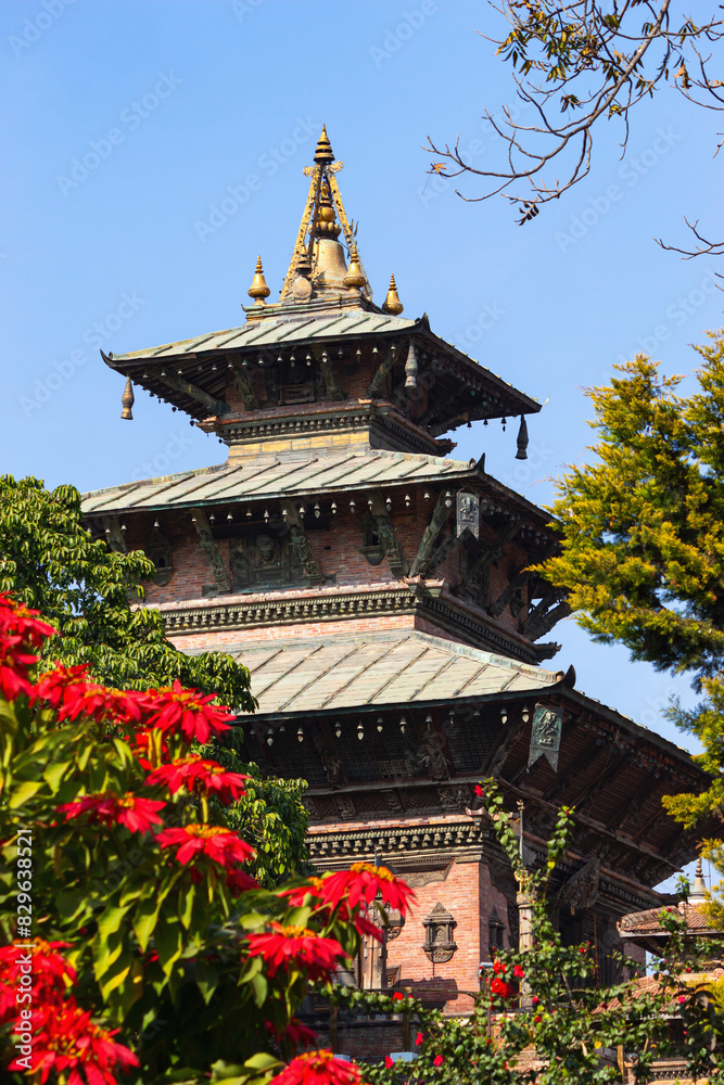 Fototapeta premium View of Taleju Bhavani Temple, It was built in 1564 by Mahendra Malla, Kathmandu Durbar Square, Kathmandu, Nepal.