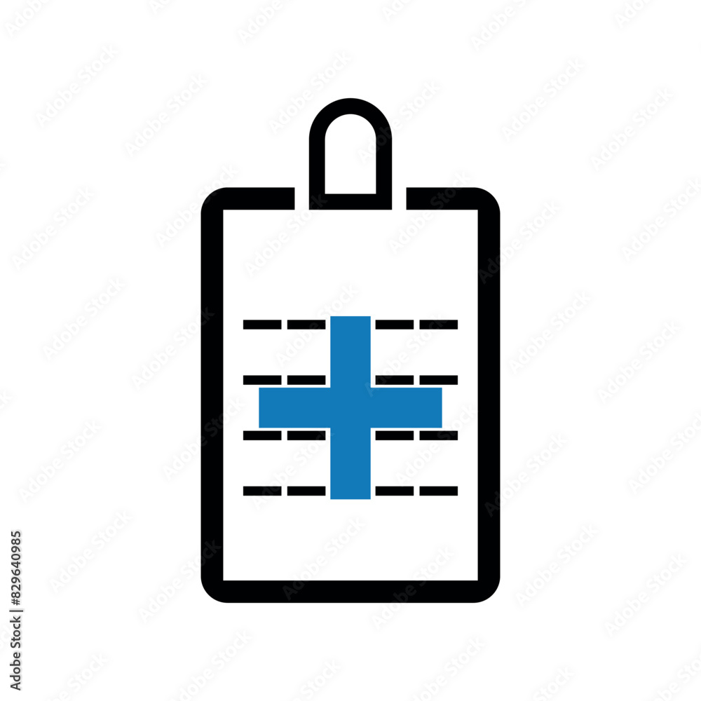 Insurance health document icon. Insurance health document icon.