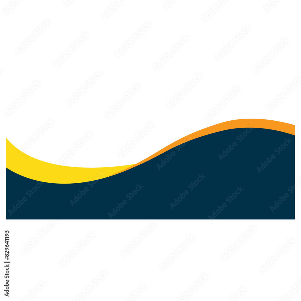 Business Wave Corner Shape Business Wave Corner Shape