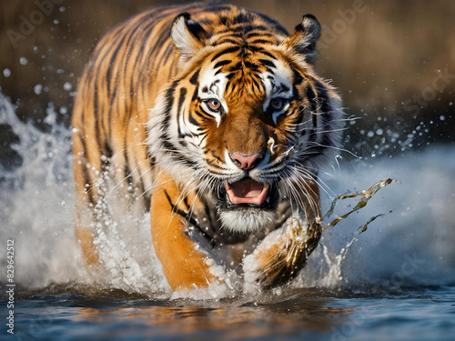 tiger in water