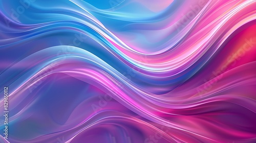 Light purple and blue waves of energy flow and undulate.