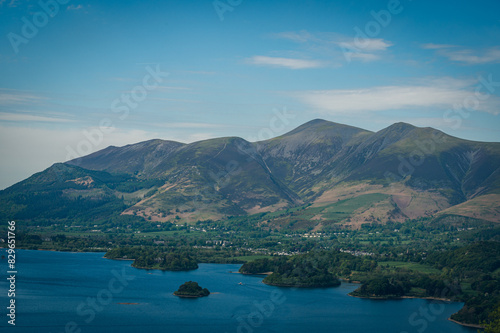 skiddaw and derwentwater, lake district