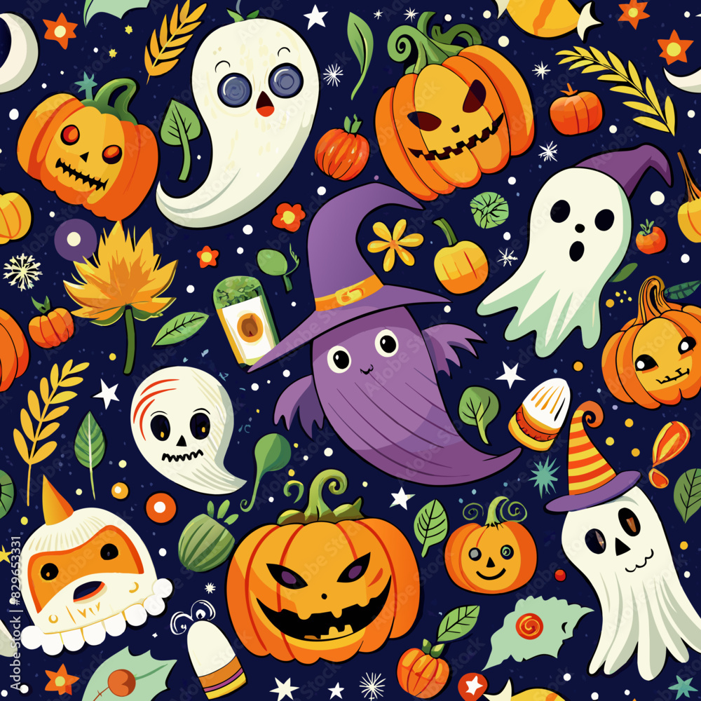 Ghost pattern, Halloween festival, designs or background images of any kind.
Ghost pattern, Halloween festival, designs or background images of any kind.