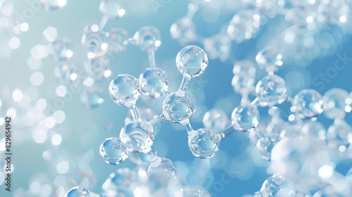 abstract background of crystal molecules