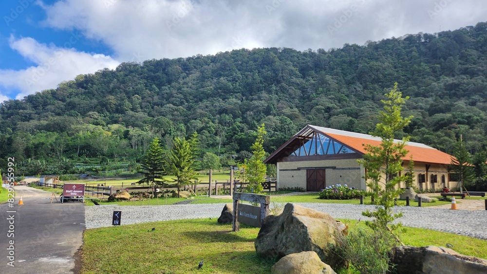Fototapeta premium village in the mountains