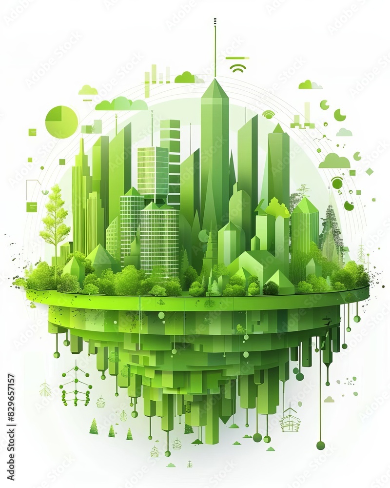 A green city is a sustainable city that has been designed to minimize its environmental impact