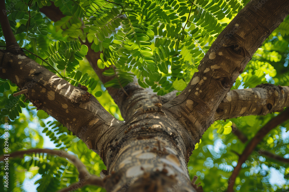 Fototapeta premium Observing a tamarind tree