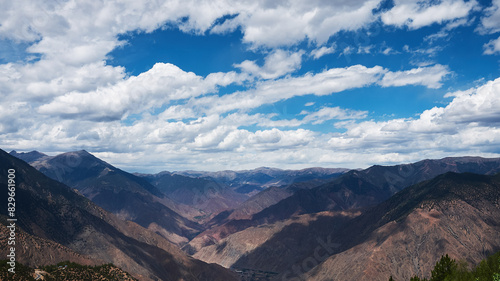 mountains valleys and clouds