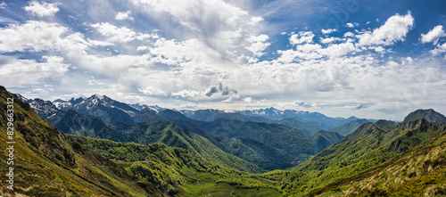 Montagne panorama altitude vue Pyr  n  es Ari  ge