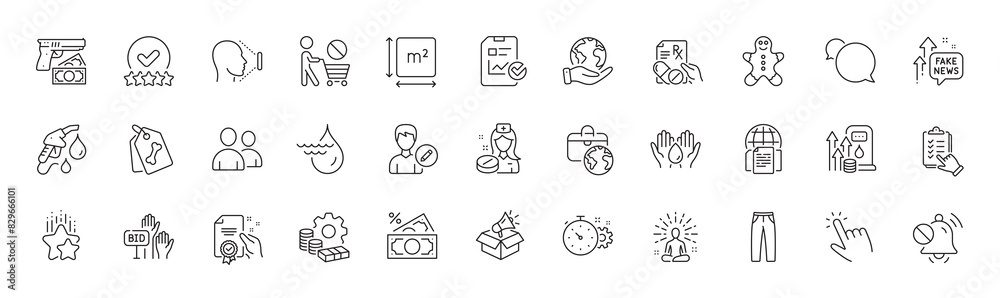 Face id, Square area and Certificate line icons. Pack of Stop shopping, Bid offer, Nurse icon. Petrol station, Checklist, Global business pictogram. Fuel price, Pet tags, Prescription drugs. Vector Face id, Square area and Certificate line icons. Pack of Stop shopping, Bid offer, Nurse icon. Petrol station, Checklist, Global business pictogram. Fuel price, Pet tags, Prescription drugs. Vector