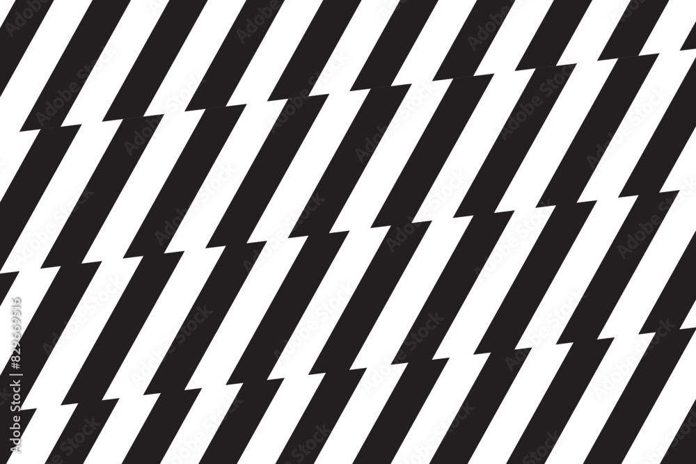 Repeating zigzag lines wallpaper. Thunder bolt background. Electric power, flash light, jagged stripes pattern. Superhero, boom, speed or surprise anime cartoon print. Vector graphic illustration
