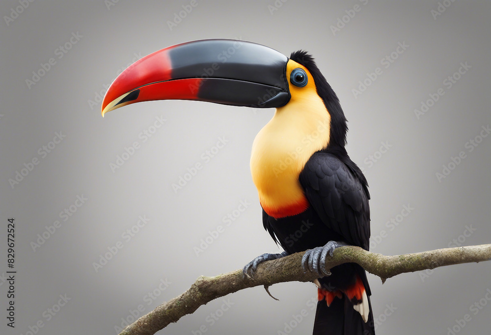 Obraz premium Toucans, isolated white background 