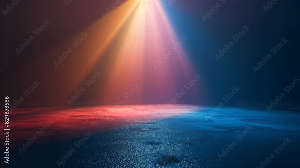 Product presentation background with light beam