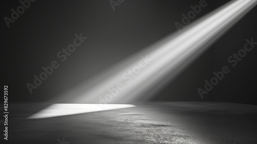 Product presentation background with light beam