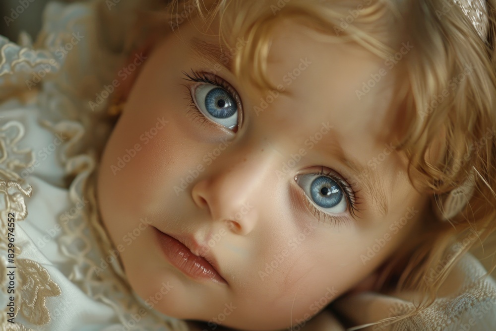 Close up of a child with striking blue eyes. Suitable for various projects Close up of a child with striking blue eyes. Suitable for various projects
