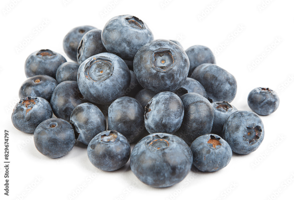 Blueberry fruit, fresh and healthy food. On white background Blueberry fruit, fresh and healthy food. On white background