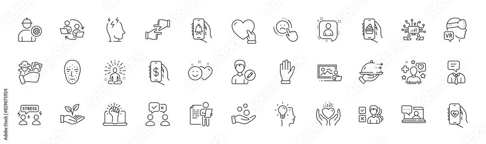 Opinion, Smile and Photo studio line icons. Pack of Patient, Click hands, Stress icon. Engineer, Idea, Food delivery pictogram. Hand, Health app, Fraud. Augmented reality. Line icons. Vector Opinion, Smile and Photo studio line icons. Pack of Patient, Click hands, Stress icon. Engineer, Idea, Food delivery pictogram. Hand, Health app, Fraud. Augmented reality. Line icons. Vector