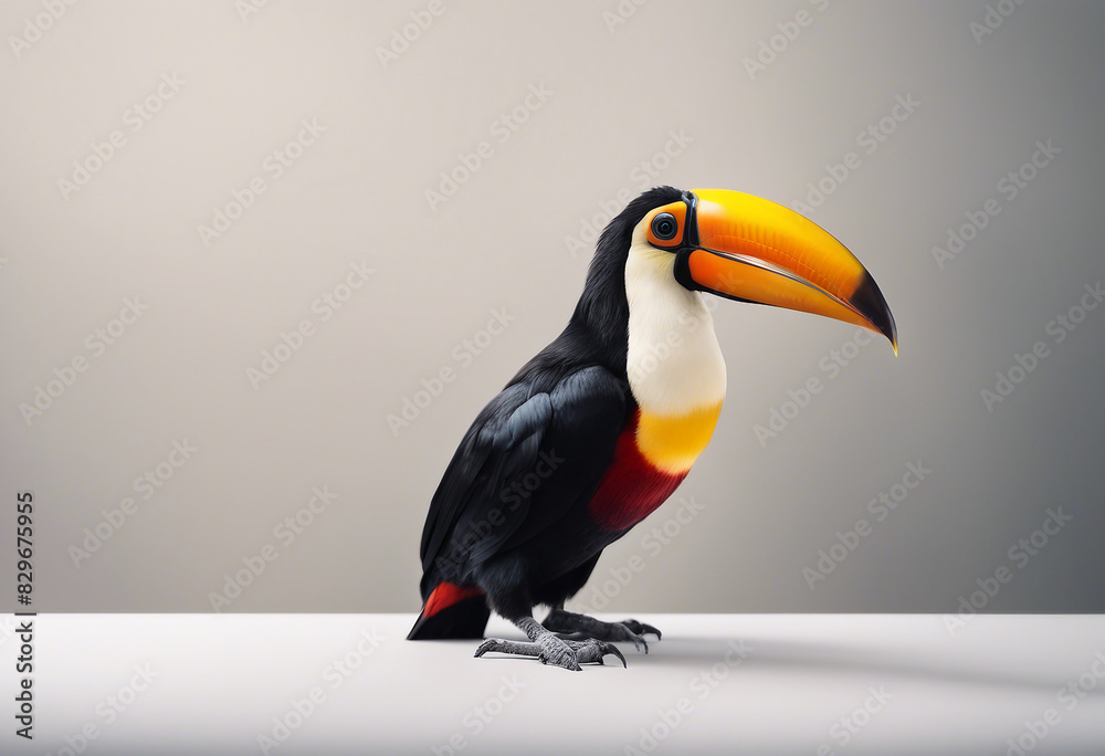 Obraz premium Toucans, isolated white background 