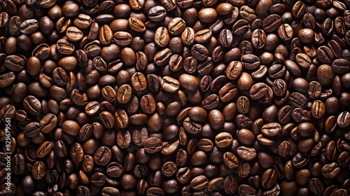 Posh Coffee Bean Ensemble: Luxury Background for Engaging Advertisements