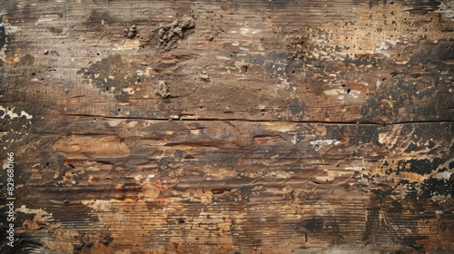 Rustic brown background showing signs of age and rough texture. photo