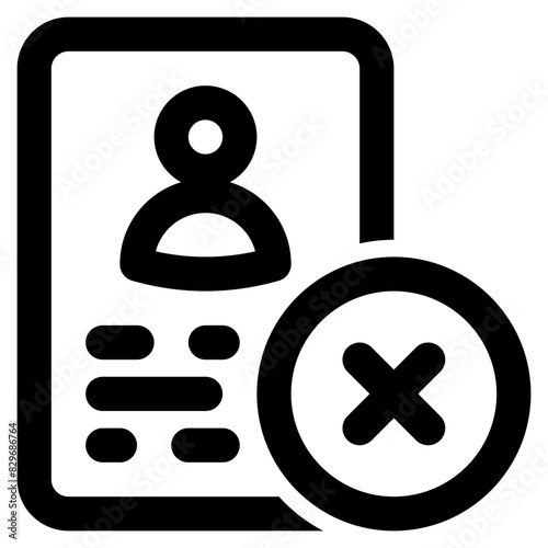 document denied icon