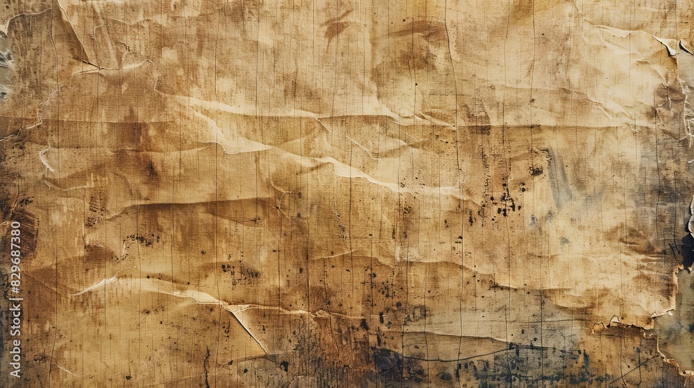 Faded brown background with visible creases and distressed texture. Faded brown background with visible creases and distressed texture.