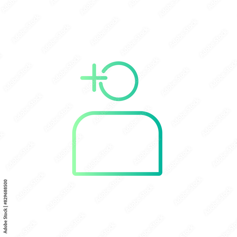 Fototapeta premium media gradient icon