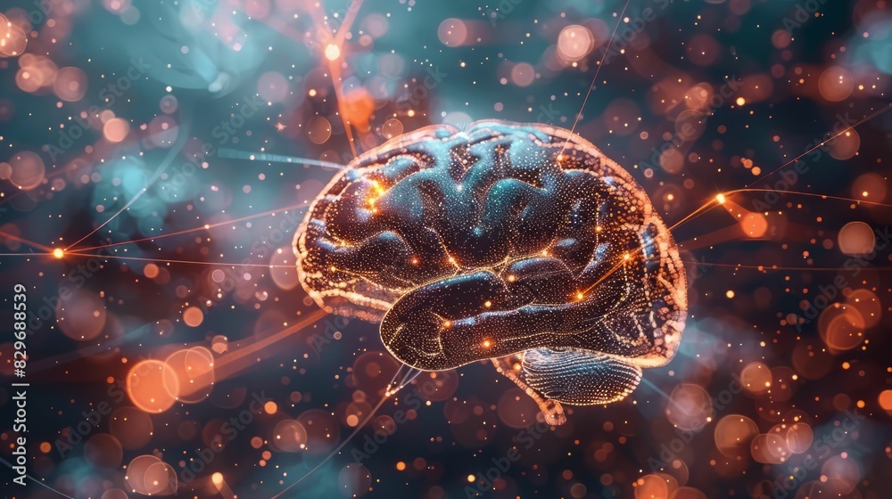 The human brain is the control center of the nervous system, and is ...